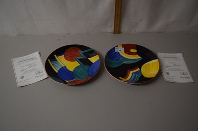 Lot 55 - Susie Cooper plates, Rainbow and Moon and...