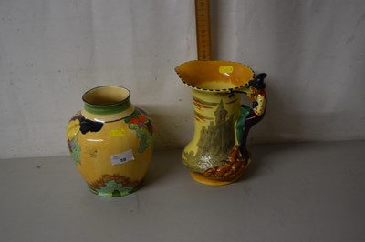 Lot 59 - Hancock & Sons art deco style vase together...