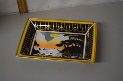 Lot 61 - Royal Worcester morning river porcelain tray