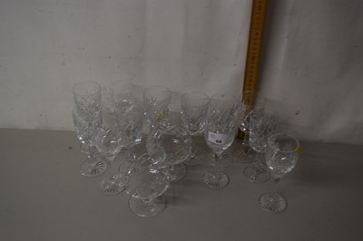 Lot 64 - Group of crystal drinking glasses