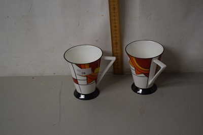 Lot 69 - Two Brian Wood Jazz pattern cups
