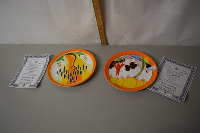 Lot 70 - Two Wedgewood Clarice Cliff reproduction plate
