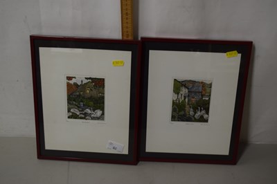Lot 82 - Rob Roberts two coloured prints, Holly Mill...