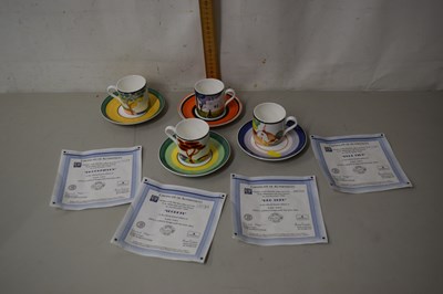 Lot 83 - Group of four Wedgewood Clarice Cliff...