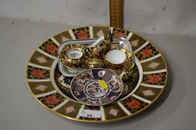 Lot 88 - Miniature tea set together with a further...