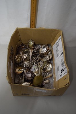 Lot 90 - Box various silver plated cutlery