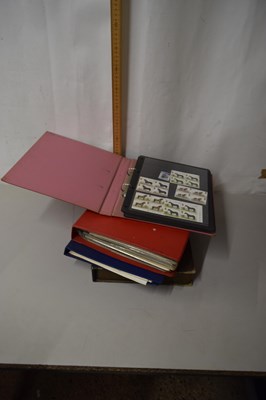 Lot 92 - Three albums and one box various world stamps,...