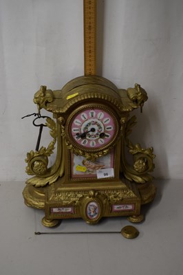 Lot 96 - Late 19th century French porcelain mounted...