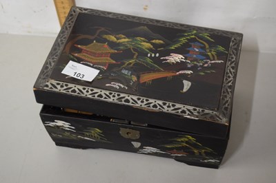 Lot 103 - Box various assorted costume jewellery