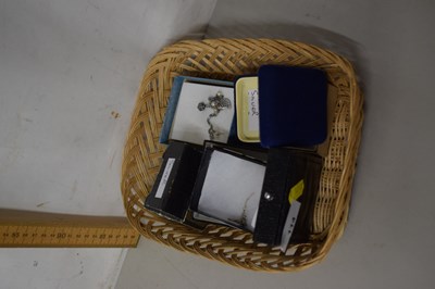 Lot 114 - Box various silver chains, pendants etc