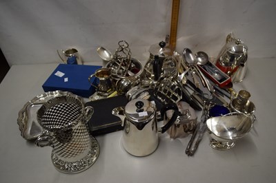 Lot 141 - Mixed various silver plated wares to include...