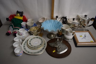 Lot 148 - Silver plated tea set, various dinner and tea...