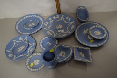 Lot 170 - Collection of Wedgewood blue jasper ware to...