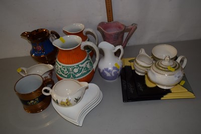 Lot 193 - Various assorted jugs, tea wares etc