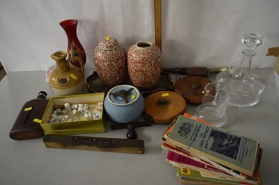 Lot 198 - Vintage tape measures, pair of reproduction...