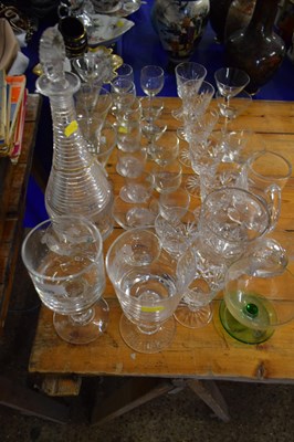 Lot 199 - Decanter and a qty of various drinking glasses