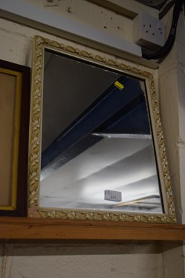Lot 211 - Cream framed wall mirror