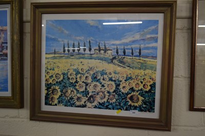 Lot 266 - Sunflowers by M J Sanders signed limited...