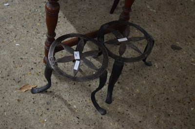 Lot 295 - Pair of steel trivets