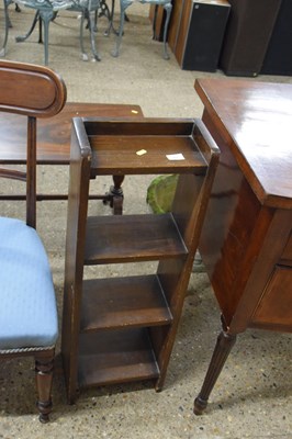 Lot 302 - Narrow hardwood bookcase