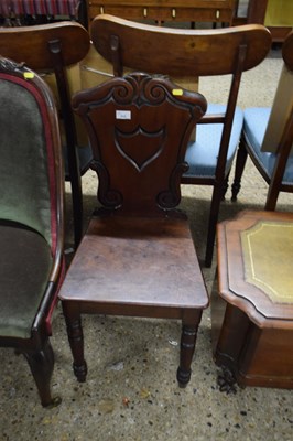 Lot 312 - Late victorian mahogany hall chair