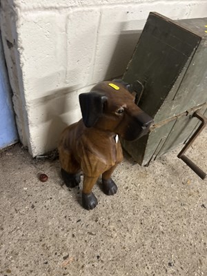 Lot 315 - Wooden model dog