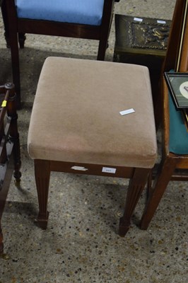 Lot 317 - Mahogany framed stool