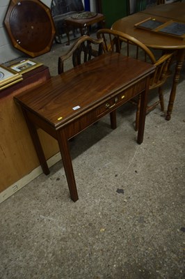 Lot 352 - Georgian mahogany folding tea table