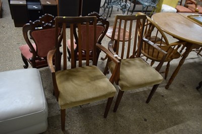 Lot 358 - Pair of retro teak g-plan carver chairs