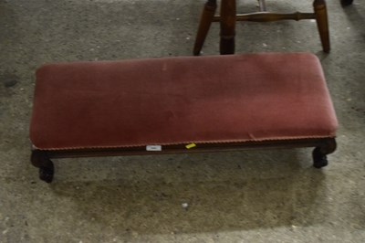 Lot 359 - Pink upholstered foot stool