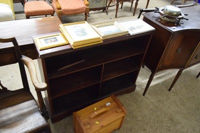 Lot 361 - Dark wood open front book case