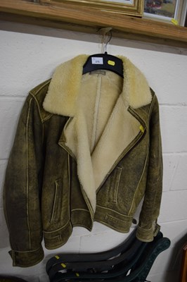 Lot 375 - Gents sheepskin county coat