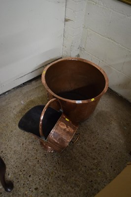 Lot 384 - Ten gallon wash copper and a coal shute