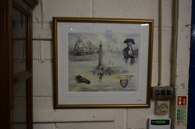 Lot 385 - Jason Partner coloured print Nelson and views...