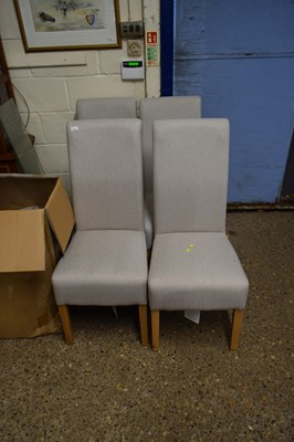 Lot 386 - Set of four modern dining chairs