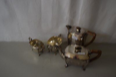 Lot 513 - Four piece EPNS tea set