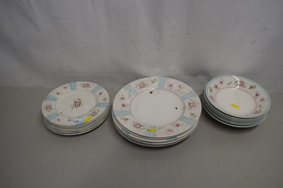 Lot 536 - Qty of Churchil floral decorated dinner wares