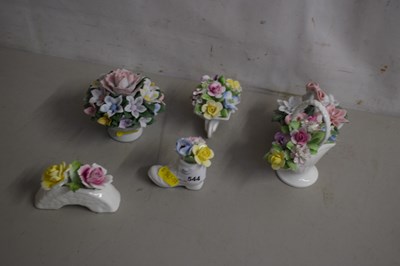 Lot 544 - Group of floral ornaments