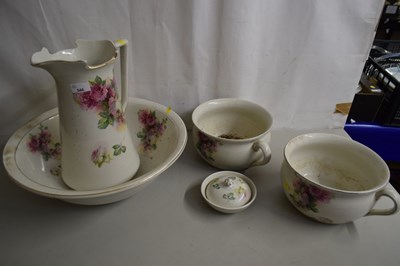 Lot 546 - Floral decorated wash set