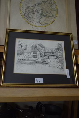 Lot 549 - Pulls Ferry, framed print