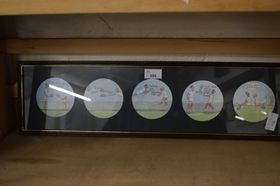 Lot 555 - Tennis print framed