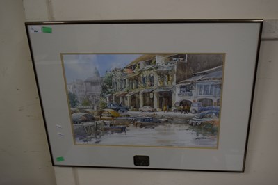 Lot 694 - 20th century school water colour study,...