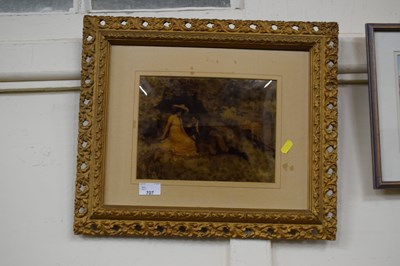 Lot 707 - Framed Victorian Crystoleum