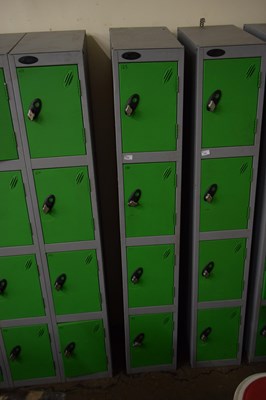 Lot 722 - Metal four section locker