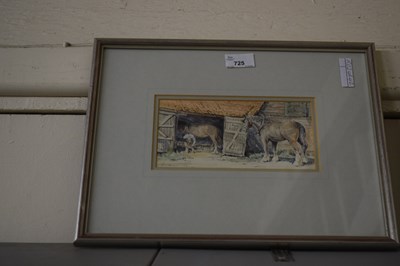 Lot 725 - Jason Partner 'At the smithy' water colour,...