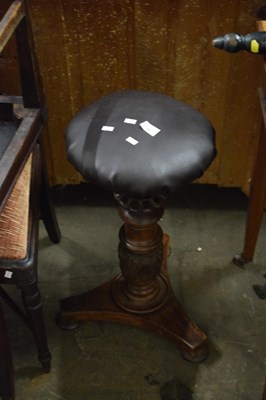 Lot 751 - Revolving piano stool