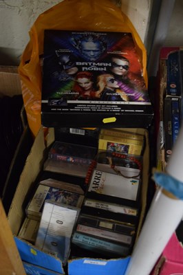 Lot 685 - Assorted cassettes, DVD's, cameras