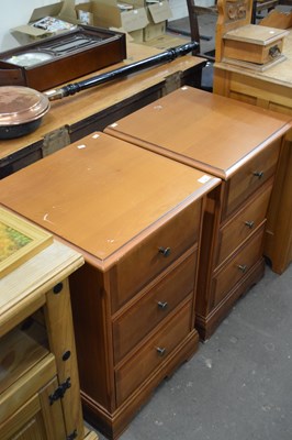 Lot 758 - Pair of modern bedside cabinets