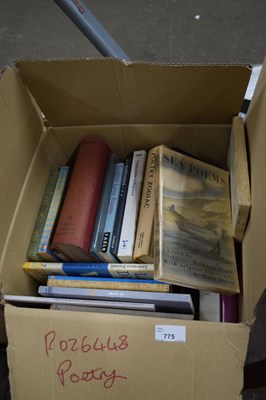 Lot 775 - One box of books, poetry interest