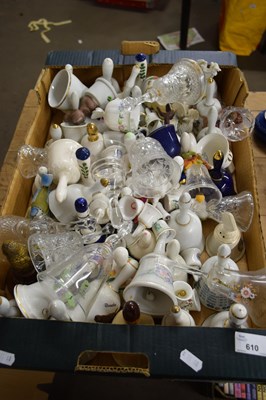 Lot 610 - LARGE COLLECTION VARIOUS CERAMIC AND GLASS BELLS